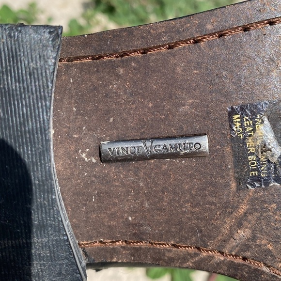 Vince Camuto leather knee high campus riding boots size 9 lace up edgy - Picture 10 of 13